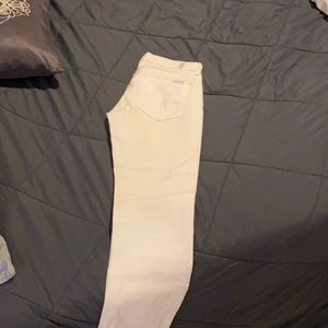 7 for all mankind white skinny jeans